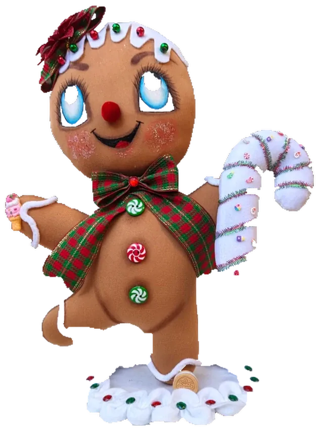 Galletita de pie, producto artesanal de tela de Manualidades Hilda