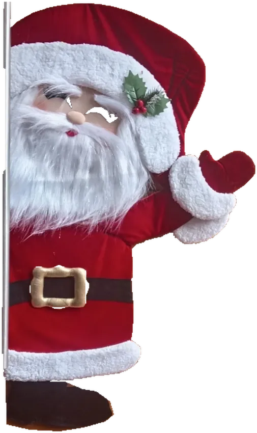 Colgante Noel plano, producto artesanal de tela de Manualidades Hilda