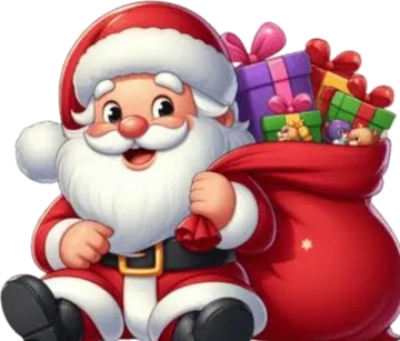 Papá Noel, mascota de Manualidades Hilda